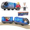 Treno Elettrico per Bambini 128 Pezzi, Treno Giocattolo con Segnali Stradali e Scene Urbane, Gioco Educativo Pista da Corsa per Bambini 3 4 5 6 7 Anni, Regalo di Natale per Ragazzi