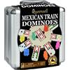 Queensell Gioco di domino da treno messicano per adulti - Gioco di domino classico - Doppio 12 domino - Gioco di domino 91 piastrelle in alluminio
