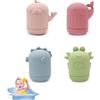Lansls Giochi Da Bagno Per Bambini, 4 Pezzi Giocattoli Neonato Bambino Morbido e Senza Bpa, Giochi Bagnetto Bagno Per Bambini, Bagnetto Neonato Giocattoli Per Bambino 1 2 3 4 Anni Regalo (B)
