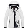 YSENTO Giacca invernale da donna, impermeabile, giacca softshell calda, in pile, con cappuccio rimovibile, Mimetico, L