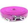 Twinkys Dog Style MADE IN GERMANY Drag leash Guinzaglio per cani, gommato largo 20 mm per cani fino a 50 kg - SENZA cinturino 3 metri rosa