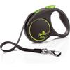 Flexi Black Design guinzaglio verde, 5 m - Tg. S: fino a 15 kg
