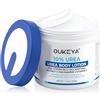 OUKEYA Crema Corpo all'Urea 10%, 320g Crema Idratante per Pelle Secca, Formula Non Grassa e a Rapido Assorbimento, Ammorbidisce e Ripara Mani, Gomiti, Piedi e Corpo