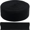Aerzetix - C77599 - Nastro gallone Twill a Spina di Pesce 9 Metri x 30mm - in Cotone - Colore Nero