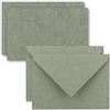 FarbenFroh by GUSTAV NEUSER Set di 25 buste per biglietti, biglietti singoli in carta Kraft - Din A7-10,5 x 7,3 cm - 24g/m² - Grigio - con buste da lettere C7 - Colla bagnata
