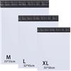 Rshuhx Buste per Spedizioni Vinted 25 * 35cm 32 * 45cm 35 * 50cm Imballaggio per Spedizioni Impermeabile e Resistente per Libri, Vestiti, Scatola di Scarpe, Camicia, Maglione (3 Miste, Bianco, 30pz)