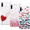 Young & Ming Cover per Huawei P30 Lite / P30 Lite New Edition, (3 Pack) Morbido Trasparente Silicone Custodie Protettivo TPU Gel Case, Amore