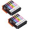 Supply Guy 12 cartucce compatibili con Epson 24 / 24XL Multipack per Expression Photo XP55 XP65 XP750 XP760 XP850 XP860 XP950 XP960 XP970