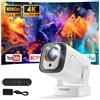 BEE&FLOWER [Apps integrate] Mini proiettore 4K Videoproiettore portatile - Proiettore video WiFi 6 Android 11, 210 ANSI/1080P Full HD,Google Assistant Compatibile Telefono/PC/Lap/Stick/Home Cinema (P5P260)