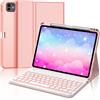 FOGARI Tastiera per iPad Pro 11 Pollici M2/M4 2024 con Touchpad, Keyboard Retroilluminata Italiano, Bluetooth Rimovibile Custodia con Tastiera per iPad Pro 11 (M2/M4) 2024, Oro Rosa