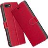 ELESNOW Cover per iPhone 8 Plus / 7 Plus, Flip Custodia in Pelle PU Premium per Apple iPhone 8 Plus / 7 Plus (Rosso)