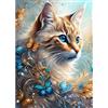 EOBROMD 5D Diamond Painting Kit Completo Gatto, Animal Pittura Diamante FAI DA TE, Gatto Diamond Painting Bambini Adulti, Strass Ricamo a Punto Croce Painting Decorazione per Casa 30x40cm