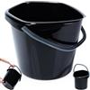 Vilde Secchio per tacchino, in plastica, nero, 10 l