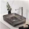 neoro n40 groove lavabo da appoggio in vetro La: 45,5 A: 10,5 P: 33 cm, BN0802FT, n40 fumé inspire [Lavabi > Lavabi da Appoggio]