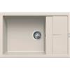 Elleci Unico 310 LGU31039 Lavello 1 vasca con gocciolatoio Reversibile Sopratop 78 x 50 cm finitura Granitek Bianco Soft 39
