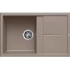 Elleci Unico 300 LKU30089 Lavello 1 vasca con gocciolatoio Reversibile Sopratop 79 x 50 cm finitura Keratek Dove 89