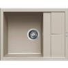 Elleci Unico 125 LKU12595 Lavello 1 vasca con gocciolatoio Reversibile Sopratop 65 x 50 cm finitura Keratek Champagne 95