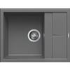 Elleci Unico 125 LKU12599 Lavello 1 vasca con gocciolatoio Reversibile Sopratop 65 x 50 cm finitura Keratek Concrete 99