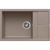 Elleci Unico 310 LKU31089 Lavello 1 vasca con gocciolatoio Reversibile Sopratop 78 x 50 cm finitura Keratek Dove 89
