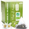 Khla - Tè Gelsomino Bio - 80 Bustine Piramidali - Jasmine Tea - Freddo o Caldo - Tè Verde Floreale & Aromatico - Ricco di Antiossidanti - Sonno, Digestione - Origine Cina
