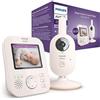 AVENT Philips AVENT Advanced Video Baby Monitor - Baby Monitor privato e sicuro con fotocamera e audio in color corallo crema, display da 2,8 (7,1 cm), zoom x2, visione notturna, audio a 2 vie, ninne nanne