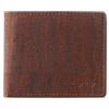 Corkor Portafoglio Passcase in sughero - Portafoglio bifold non in pelle - Portafoglio da uomo - Blocco RFID - Pelle vegana - Eco Friendly-Nero, Marrone, Small, Portafoglio Bifold