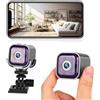 QianShouYan Telecamera Spia WiFi Interno, Mini Videocamera Sorveglianza 1080P con Visione Notturna, Telecamera Nascosta,Rilevamento di Movimento e Controllo Remoto via App