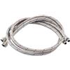 BEASAFY 2 Tubi di Collegamento 80 cm x G3/8 x M10, Corazzato in Acciaio Inox Intrecciato, Prolunga Flessibile per Rubinetto Miscelatore da Cucina