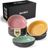 MIAMIO - Set di 6 Mini Ciotole per Dip (90 ml) / Ciotole da Contorno, per Salsa di Soia, Ciotola per Dip, Piccole Ciotole per Snack - Collezione Las Palmitas