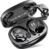 Rulefiss Cuffie Bluetooth 5.4 Sport, Auricolari Bluetooth con 3D Bass Stereo, 75 Ore Cuffie Wireless con 4 ENC HD Mics, IP7 Impermeabile Cuffiette HiFi con Display LED, Cuffie Senza Filo per Palestra/Running
