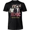 AC/DC T Shirt Ufficiale Highway to Hell. Maglietta Unisex in Cotone. Maglia Rock vestibilità Regular per Adulto e Ragazzo M
