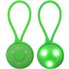 XIASHENG 2 Pezzi Ciondoli Riflettenti,Lampeggiante Sicurezza Ciondolo Riflettente Bag Light Riflettori Luci di Corsa a Luci Lampeggianti Impermeabile per Borsa da Scuola,Zaino,Camminata,Corsa-Verde