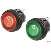Interruttore round on-off 3t 6a rosso