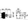 CARLING TECHNOLOGIES Interruttore CARLINGSWITCH a levetta (ON)-OFF-(ON) 15A