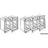 CARLING TECHNOLOGIES Cornice per 1 interruttore nera