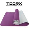TOORX PROFESSIONAL LINE Toorx Kit Risparmio con 6 Tappetini Yoga Professionali in TPE bicolore perla e rosso borgogna, dim 183x60x0,6 cm