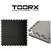 TOORX PROFESSIONAL LINE Toorx Set Risparmio con 4 Tatami ad incastro nero-grigio 100x100x4 cm con 4 bordi - Certificato EN71
