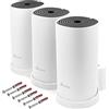 Mobilefox Supporto a parete per router WLAN mesh TP-Link Deco M4 3 pezzi con gestione cavi