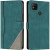 Radoo Cover per Xiaomi Redmi 9C / 9C NFC/Poco C3, Custodia in PU Pelle Portafoglio Flip Chiusura Magnetica Antiurto Funzione Scomparti, con Slot Schede Supporto Pieghevole per Redmi 9C (Verde)