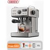 HiBREW 20Bar Macchina per caffè espresso semiautomatica Temperatura regolabile 58mm Portafiltro Macchina per caffè freddo/caldo Custodia in metallo H10A - H10A Part