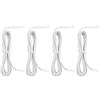 The Lord of the Tools Cavo Di Prolunga LED A 2 Pin 4 Pezzi Lunghezza 2 M Per Luce Da Cucina Bianco