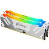 Kingston Technology Memoria Kingston Technology FURY 32GB 6400MT/s DDR5 CL32 DIMM (Kit da 2) Renegade RGB Bianco XMP [KF564C32RWAK2-32]