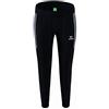 Erima Donna Team Pantaloni da rappresentanza, Nero/Slate Grey, 44