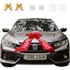 CYZBL 23 Pollici Fiocco per Auto Grande Rosso Impermeabile, Fiocco per Auto di Buon Compleanno, Grande Fiocco Rosso Gigante per Il Compleanno Dell'auto (Nessuna Parola)