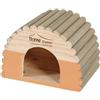 Zolux Home Color Casetta in Legno Semicerchio Marrone Medium per Piccoli Roditori