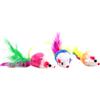AqpetFriends Cat Toy Topolino Colorato Con Piume E Sonaglio