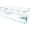 Aqpet Tortuga 80 Tartarughiera In Vetro Con Coperchio E Isola Per Tartarughe D'acqua 78L
