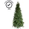 FLUR Albero di Natale Slim in PVC Realistico, Ideale per Spazi Ridotti, di Altissima Qualità, Rami Fitti e Base Stabile, Design Elegante per Decorazioni Natalizie di Classe