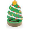 LeoPet Tiragraffi In Cartone Per Gatti Tema Natalizio A Forma Albero Di Natale 29x30x41h cm