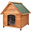 AqpetFriends Suite Cuccia In Legno per Cane Con Tenda Termica